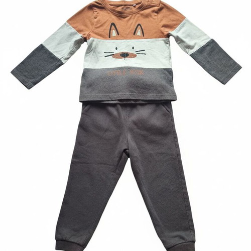 Orchestra shirt and pants for boys 3 years like new, brown and grey