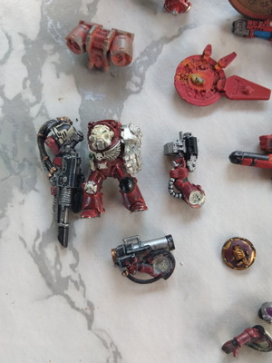 Warhammer 40k Blood Angel miniature used from Space Hulk