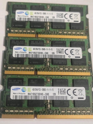 Samsung PC3 12800s sodimm 3x4GB used