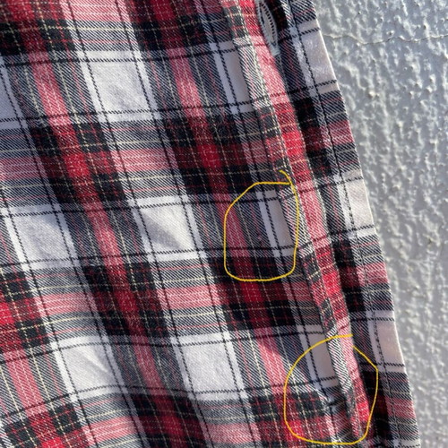 Woolrich checked shirt used, red, size L