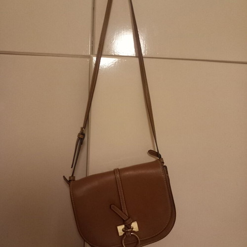 Zara crossbody bag used, brown with slight wear on clasp