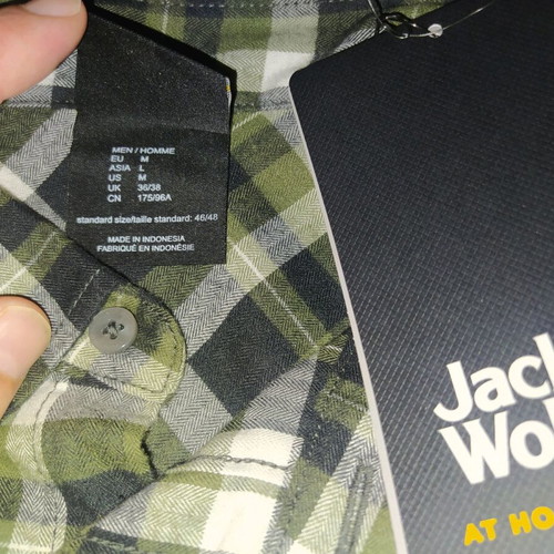 Jack Wolfskin Bow Valley shirt new, size M, long sleeve with UV protection