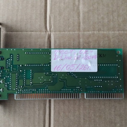 D-Link DE-220PT REV-D1 16-bit ISA Network Controller Card like new