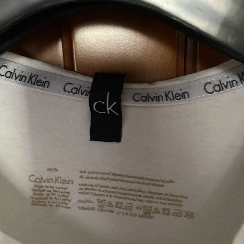 Calvin Klein men's t-shirt used, size M, with stain