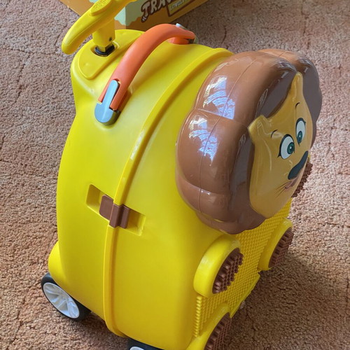 Children's Lion Trolley Suitcase with Bluetooth and MP3, new, yellow