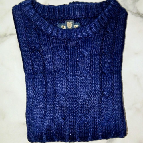 Cherokee men's knit sweater navy blue size M new