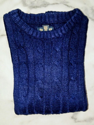 Cherokee men's knit sweater navy blue size M new