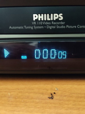 Philips VR110 VHS player used, for repair or spare parts