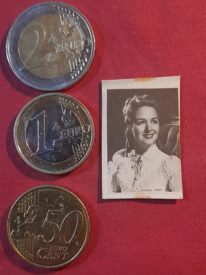 Donna Reed vintage cigarette advertising card, collectible