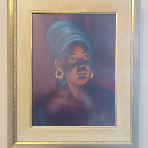 Framed portrait of an African woman like new