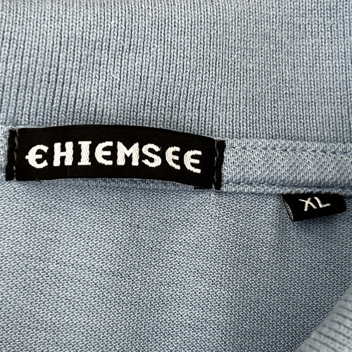 Chiemsee Men's Polo Shirt Long Sleeve XL like new, blue, 100% cotton
