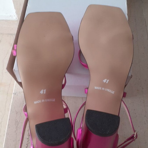 Sedici leather women's sandals new, size 41, fuchsia