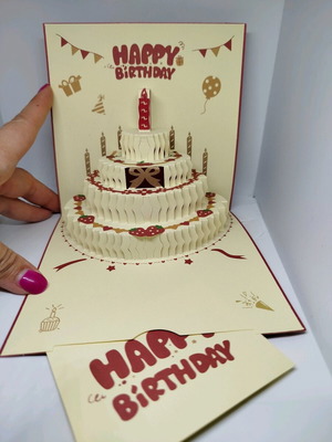 3D birthday card new with envelope