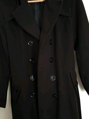 Women's black coat like new, size M-L