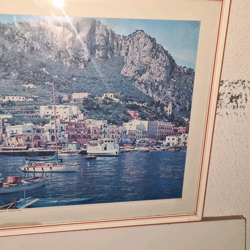 Napoli souvenir framed picture used