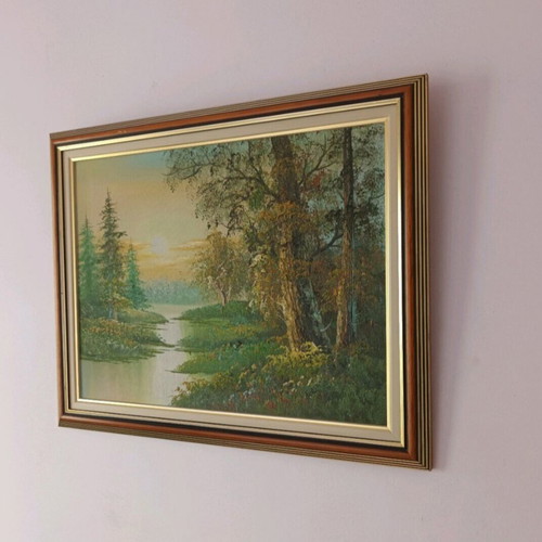 Painting 50x40 cm used, framed