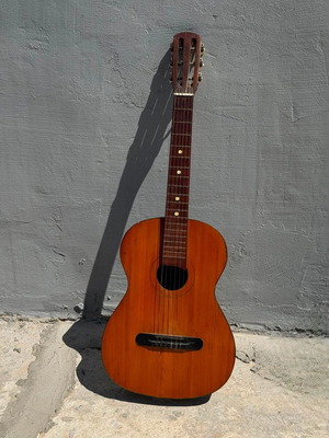 Vintage classical guitar used, for restoration or decor project