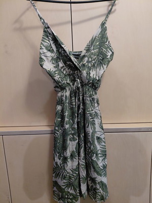 Summer dress Fashion with gold lurex, viscose, size M/L, like new