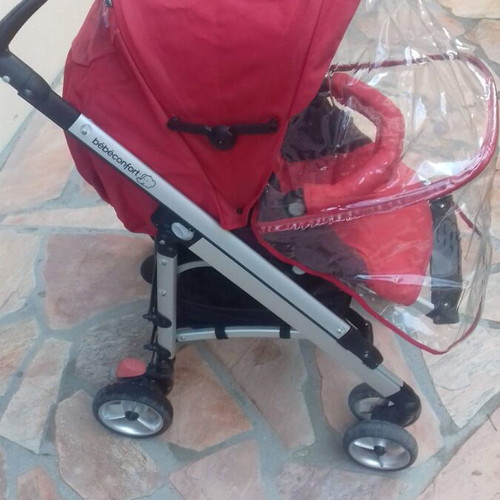 Baby stroller like new with adjustable backrest and accessories