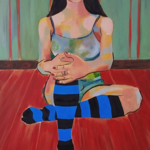 Original painting Annita III like new, oil on canvas 70x120