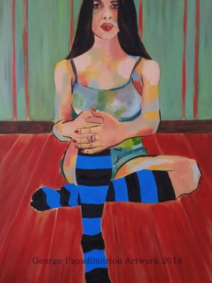 Original painting Annita III like new, oil on canvas 70x120