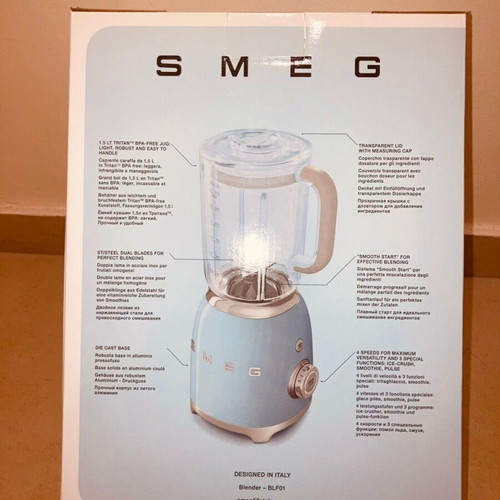 Smeg vintage blender pink new