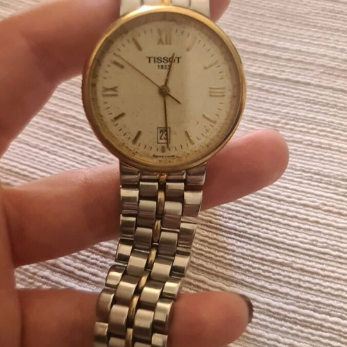 Tissot women's wristwatch collectible used, silver