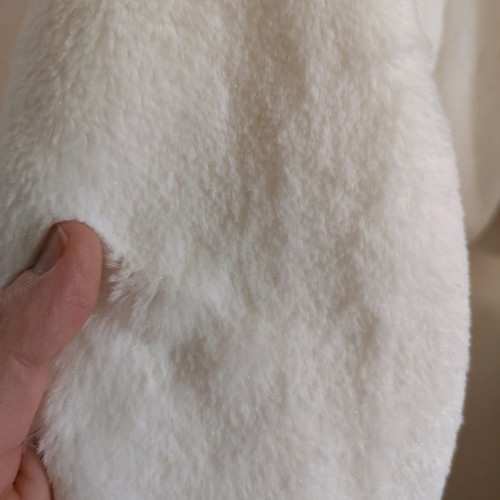 Angelo Psarros ecological fur new, white, size M