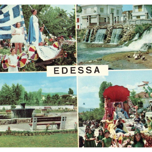 Collectible postcards used, pack of 10, 1970-80