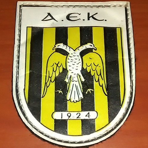 AEK emblem used from 70s-80s plastic coated