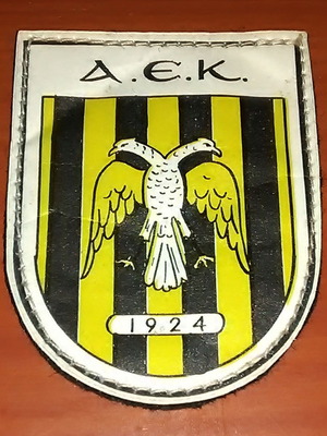 AEK emblem used from 70s-80s plastic coated