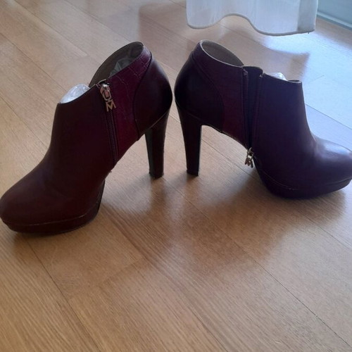 Maria Mare Bordeaux ankle boots used, size 39