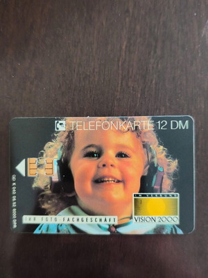 German phone card used, 8,000 copies