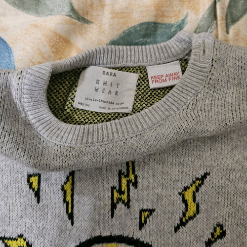 Used baby shirts for 12 to 24 months, 5 thick winter tops