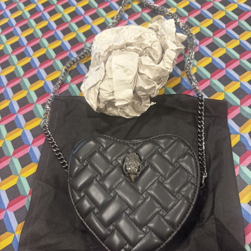 Kurt Geiger London Kensington shoulder bag, black quilted