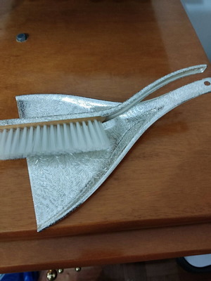 WMF stainless steel table broom and dustpan set new