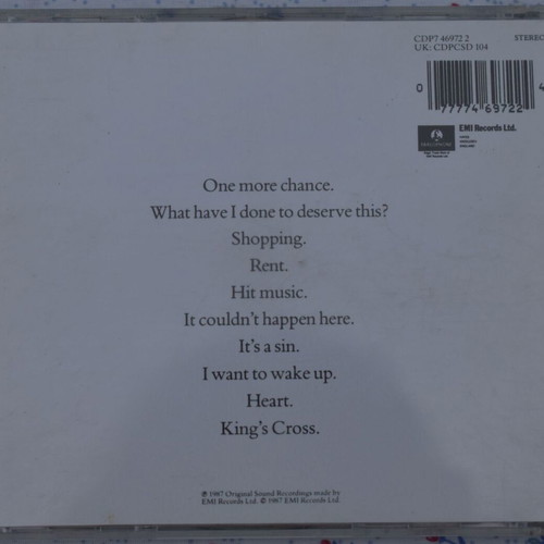 Actually CD by Pet Shop Boys used, pop
