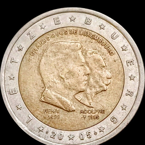 2 Euro Luxembourg 2005 commemorative coin like new