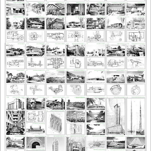 Frank Lloyd Wright poster new, collectible, 100x70cm