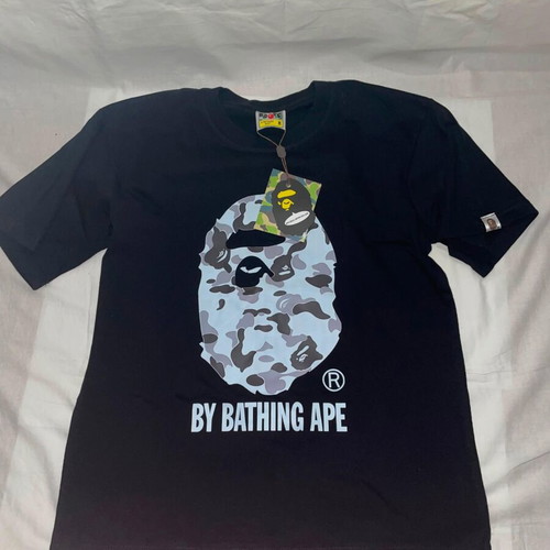 BAPE Ape Head Camo T-Shirt new, size M, black and grey