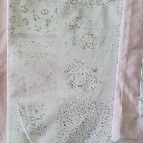 Nef Nef Crib Sheets and Bumper Set of 4 Like New for Girls