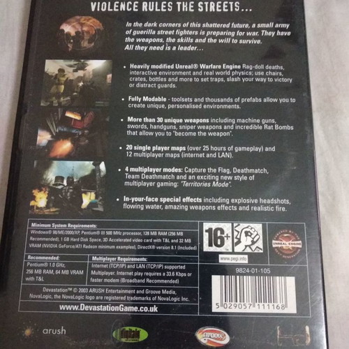 Devastation PC CD-ROM used, English version