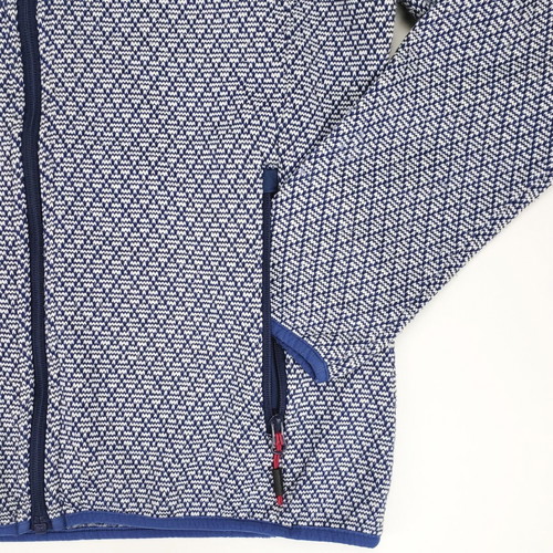 CMP Campagnolo 32H5596 Knit Tech women's knitted trekking jacket like new, XL, blue