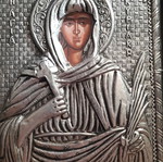 Icon of Saint Kyriaki used, special metal alloy 23×17