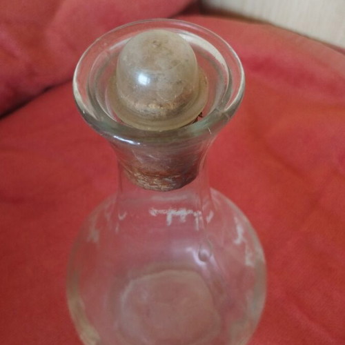 Commemorative Carafe from Wine Festival 1959 used, white decoration