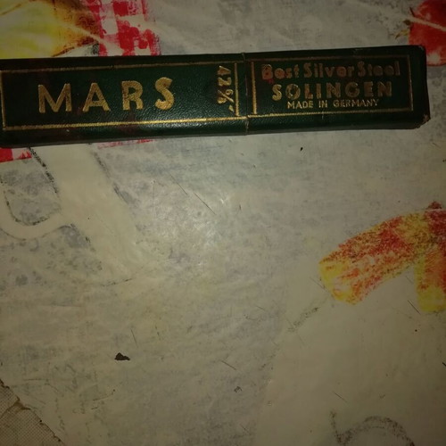 Vintage Solingen Special MARS Gold Razor 42 6/8 near mint