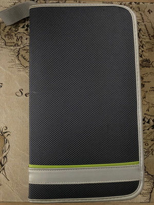 CD/DVD case used, 46 slots with zipper