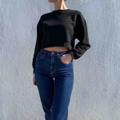 Pinko crop sweater like new, size S, black