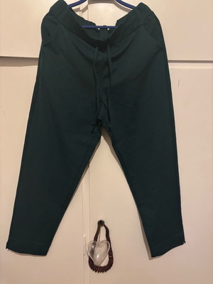 Vertice elastic dark green leggings pants like new, size XL