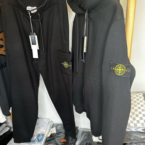 Stone Island men's clothing set black new size M